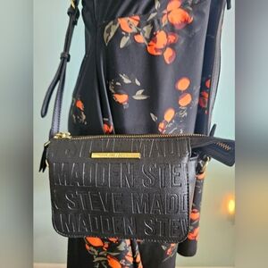 STEVE MADDEN BCUBA Black Crossbody Bag